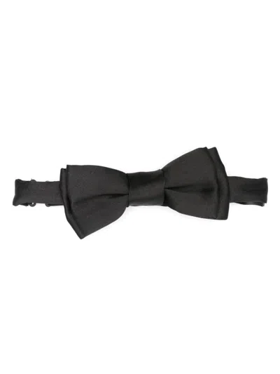Paul Smith Silk Bow Tie In Black