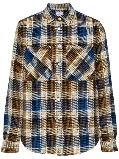 Ps By Paul Smith Ps Paul Smith Checked Casual Shirt In Brown