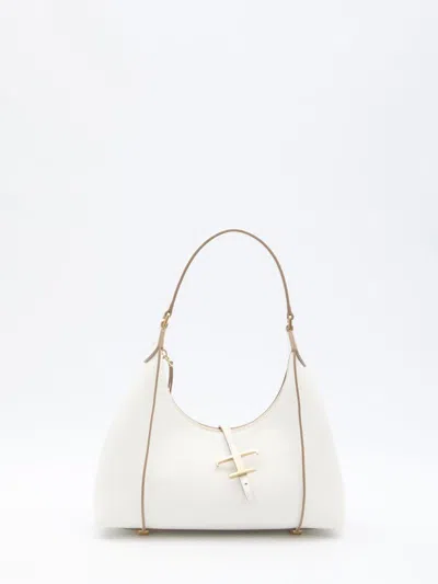 Tod's T Timeless Small Hobo Bag In White