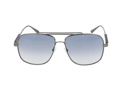 Tom Ford Sunglasses In Dark Ruthenium Luc/blue Grad