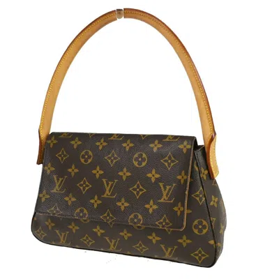 Pre-owned Louis Vuitton Mini Looping Brown Canvas Shoulder Bag ()