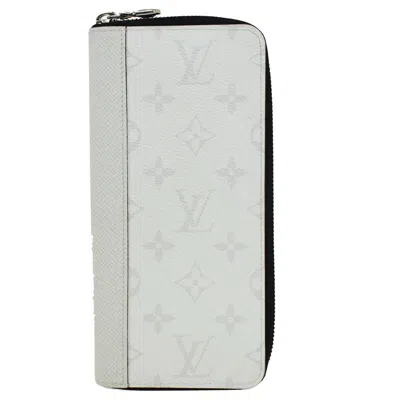 Pre-owned Louis Vuitton Zippy Wallet Vertical White Leather Wallet  ()
