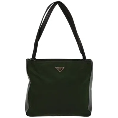 Prada Tessuto Synthetic Tote Bag () In Green