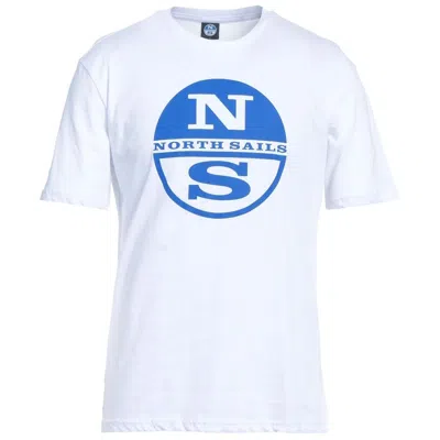 North Sails Logo Cotton Graphic T-shirt In White