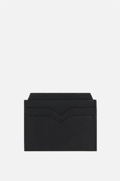Valextra Leather Wallet In Black