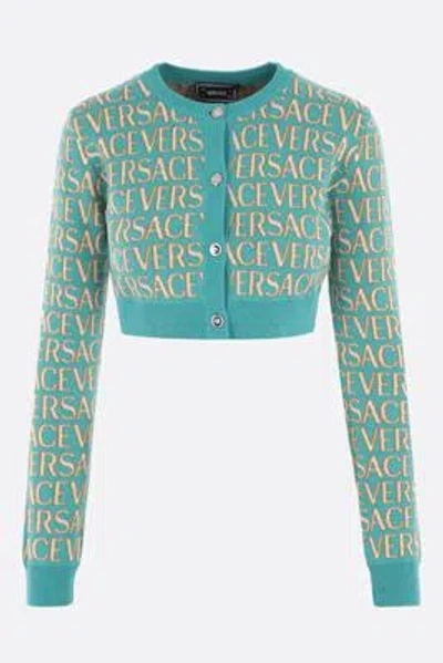 Versace Sweaters In Turquoise+light Blue