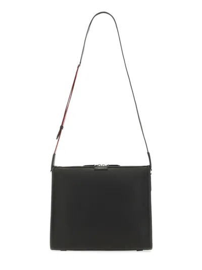 Bally Nylon Code Shoulder Bag In Black