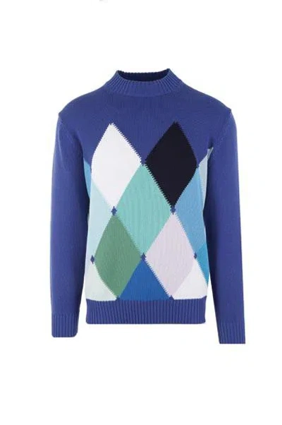 Ballantyne Sweaters In Blue Multi