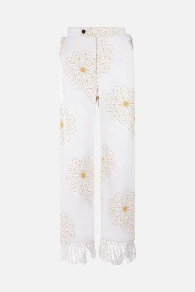 Bode Trousers In White