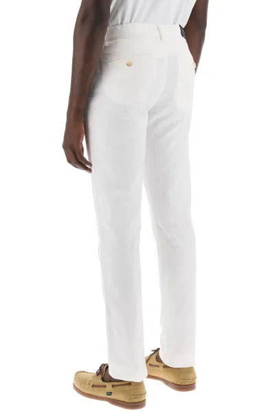Polo Ralph Lauren Pantaloni Leggeri In Lino E Cotone In White