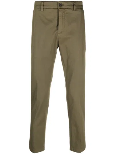 Department 5 Department Five Prince Gabardine Stretch Chino Trousers In Green