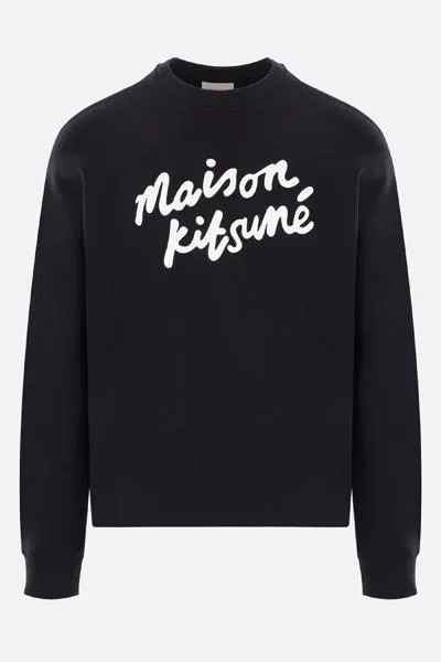 Maison Kitsuné Maison Kitsune' Sweaters Black In Black+white