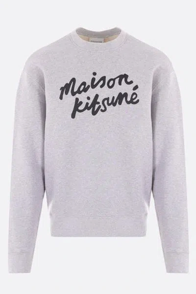 Maison Kitsuné Maison Kitsune' Sweaters In Light Grey Melange