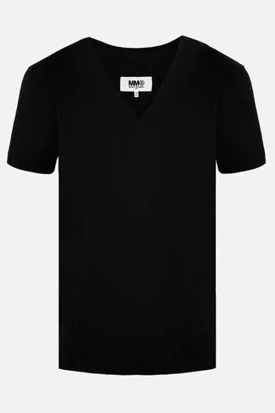 Mm6 Maison Margiela T-shirts And Polos In Black
