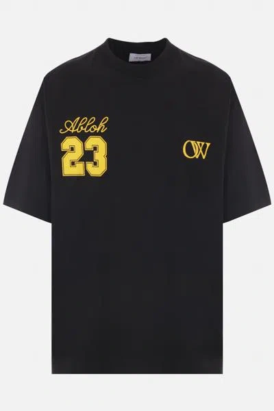 Off-white Off White T-shirts And Polos In Black+gold