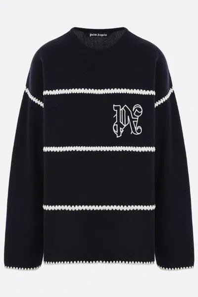 Palm Angels Jumpers In Blue