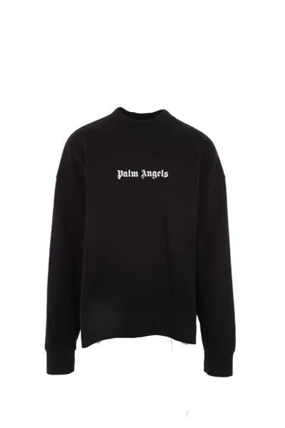 Palm Angels Sweaters In Black+white