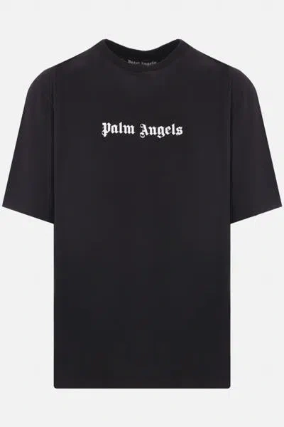 Palm Angels T-shirts And Polos In Black+white
