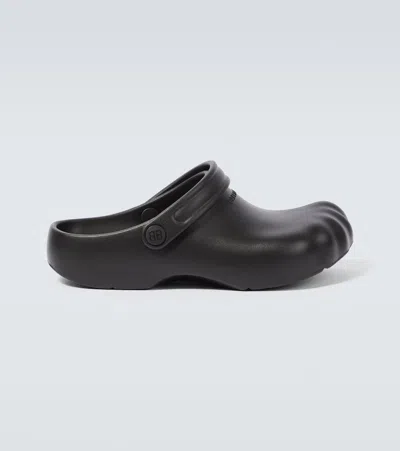 Balenciaga 3cm Sunday Molded Rubber Slides In Black
