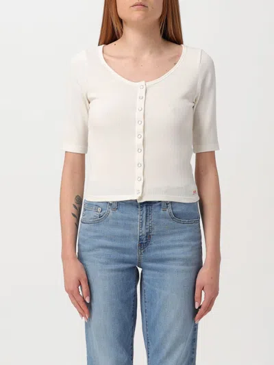 Levi's Press-stud Waffle-jersey T-shirt In White