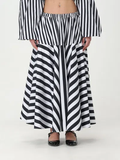 Patou Striped Maxi Skirt