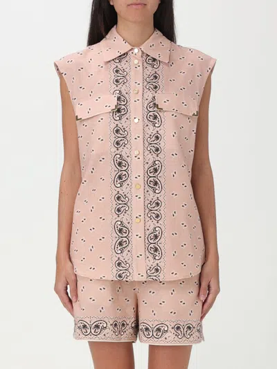 Palm Angels All-over Pattered Sleeveless Top In Pink