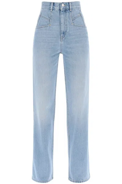 Isabel Marant 'dileskoa' Straight Cut Jeans Women In Blue