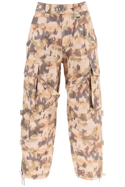 Isabel Marant 'elore' Camouflage Cargo Pants Women In Multicolor