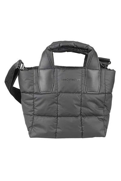 Vee Collective Padded Mini Top Handle Bag In Black