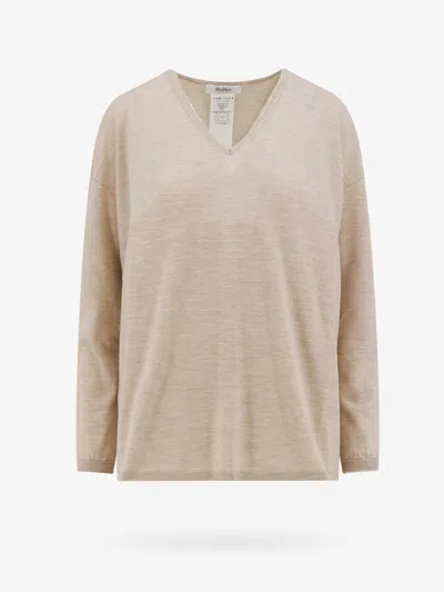 Max Mara Woman Freccia Woman Beige Knitwear In Cream