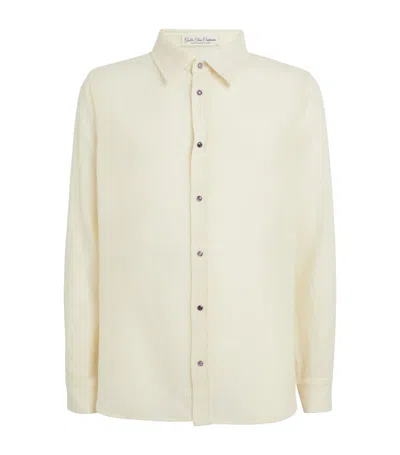 God's True Cashmere Cashmere And Amethyst Gauze Shirt In Ivory