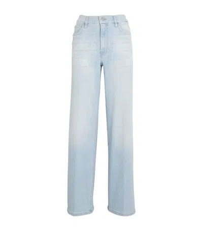 Frame Le Slim Palazzo Wide-leg Jeans In Blue