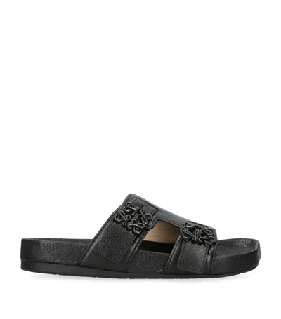 Loewe Ease Sandals In Black