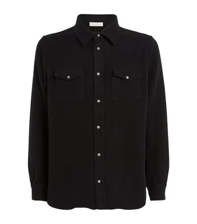 God's True Cashmere Cashmere And Sunstone Shirt In Black