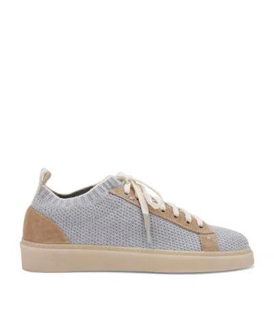 Eleventy Knitted-upper Trainers In Grau