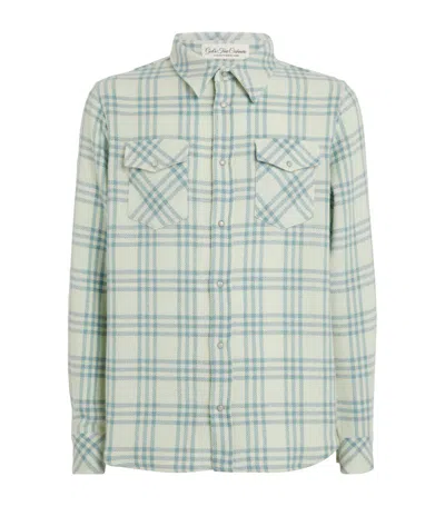 God's True Cashmere Cashmere And Moonstone Morning Dew Shirt In Green
