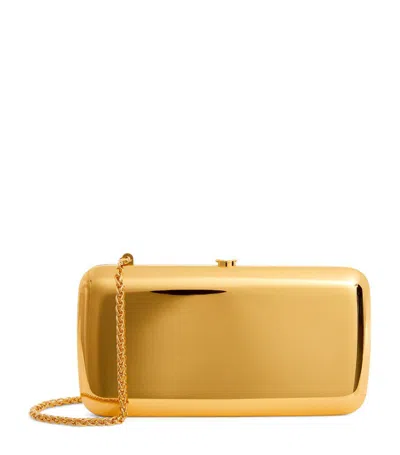 Jeffrey Levinson Finley Mirrored Clutch Bag In Gold