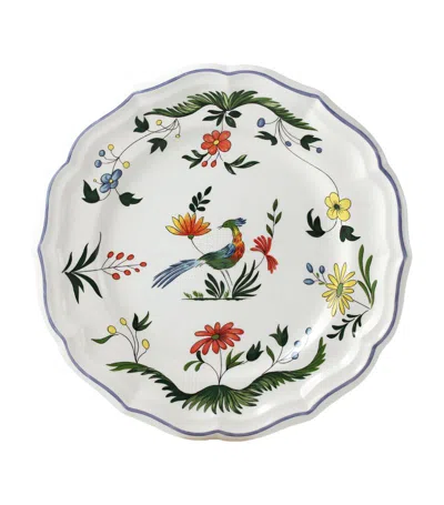 Gien Set Of 4 Oiseaux De Paradis Dinner Plates (26cm) In Multi