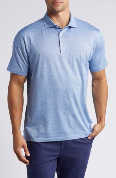 Peter Millar Excursionist Flex Short Sleeve Polo Shirt In Nordic Blue