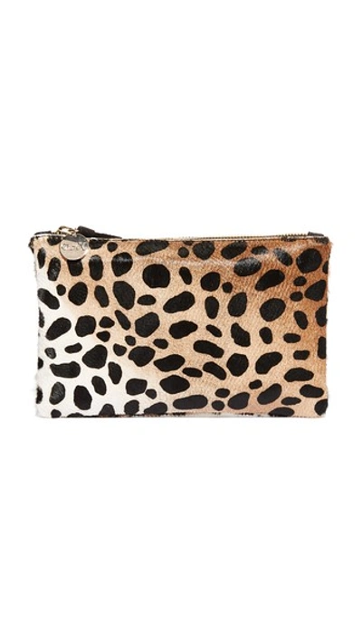 CLARE V. Wallet Clutch - Leopard