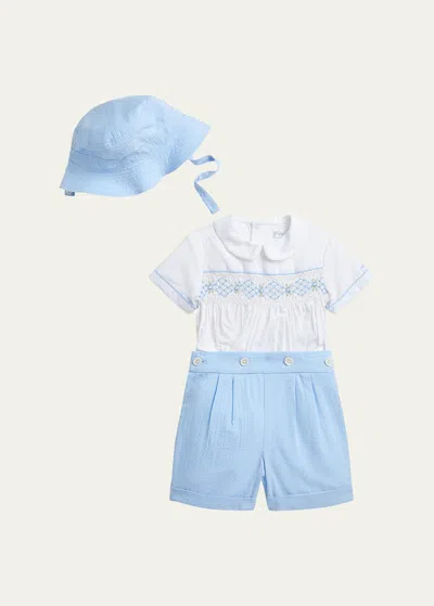 Ralph Lauren Kids' Boy's Broadcloth Shirt In Office Blue