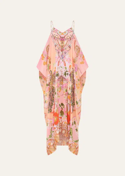 Camilla Clever Clogs Crystal Shoestring Strap Kaftan