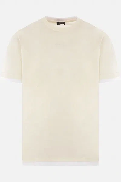 Brioni T-shirts And Polos In Ice+white
