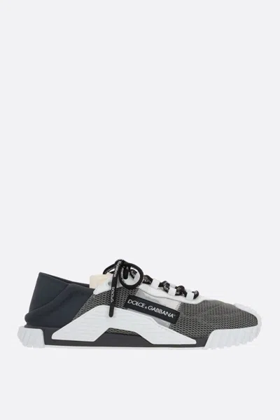 Dolce & Gabbana Sneakers In Anthracite+ivory