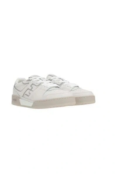 Fendi Sneakers In White+grey