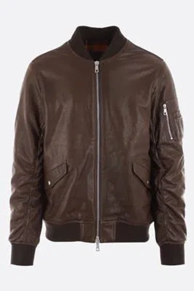 Giorgio Brato Zip-up Bomber Jacket By  In Brown