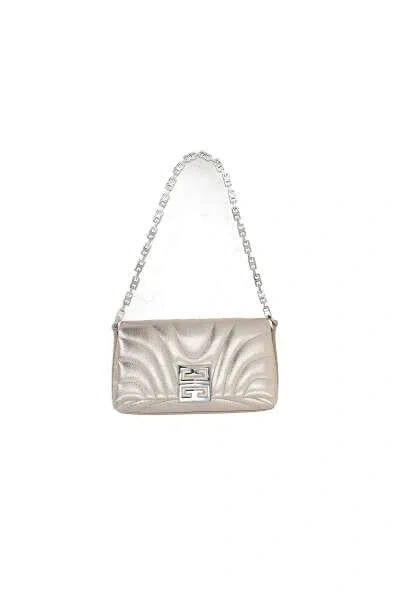 Givenchy Gold-tone 4g Leather Shoulder Bag In Dusty Gold