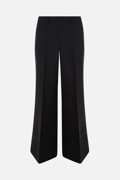 Givenchy Flared Trousers With Pleats In Black