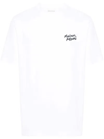 Maison Kitsuné T-shirt With Embroidery In White