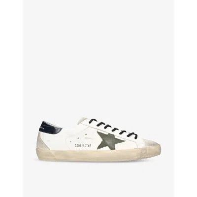 Golden Goose Men's Super-star Leather Low-top Trainers In White/comb